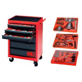 Metallic 6 Drawer Mobile Trolley with 162 Tools, 170862