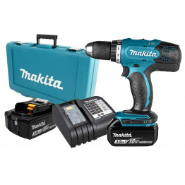 Cordless Drill 18V Li-ion 13mm(1/2), 2 x 3.0 Ah Battery and Charger - DDF453SFE