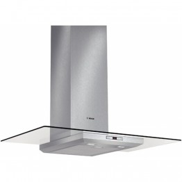 DWA097E50 90 cm, Chimney Extractor Hood | Brushed steel with glass canopy