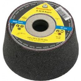 Cup grinding wheels A 30 R Supra Kronenflex® for Steel 110 x 22.23 x 55 mm - 13728
