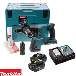 Cordless combination hammer 26mm, SDS +2x18V 5Amps batteries + Quick charger in Box, DHR264PT2J  