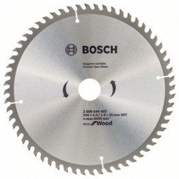 Circular Saw Blade Ecoline for Wood (H) 235x2.8x30/25/20, 60Teeth  (2 reduction rings)