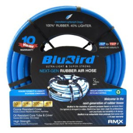 BluBird Rubber Air Hoses 1/4" (6MM)50M BB1450 (Without Fittings)