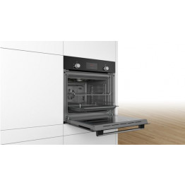 Serie 2 Built-in oven with 3D hot air 60 x 60 cm  Black - HHF113BA0B