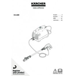 High Pressure Washer,  Air Con - K2.420, 20–100 bar