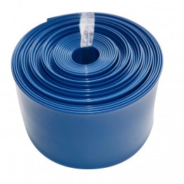 Water Discharge Layflat Hose Pipe Pump Irrigation Blue  - 76mm (3") Bore x 100 Metres Long