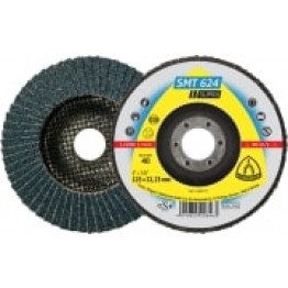 Flap disc SMT 624 Supra, 115 x 22.23, 80 grit, for INOX