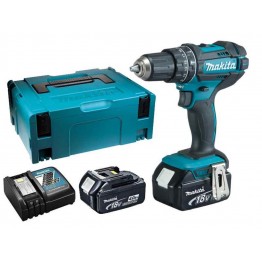Cordless Combi Hammer Drill 18v, DHP482RMJ  2X4.0Ah Batteries + Charger in MakPac Case
